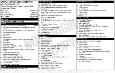 2020 Jeep Cherokee Latitude Plus