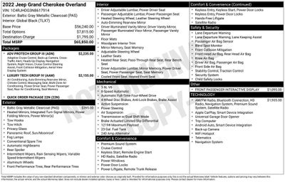 2022 Jeep Grand Cherokee Overland