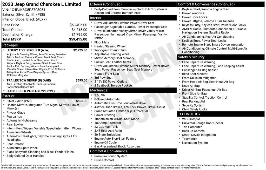 2023 Jeep Grand Cherokee L Limited