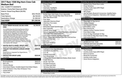 2017 RAM 1500 Big Horn