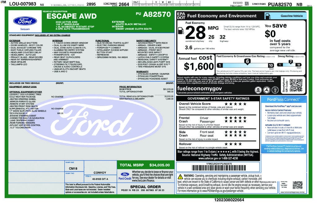 2023 Ford Escape Active