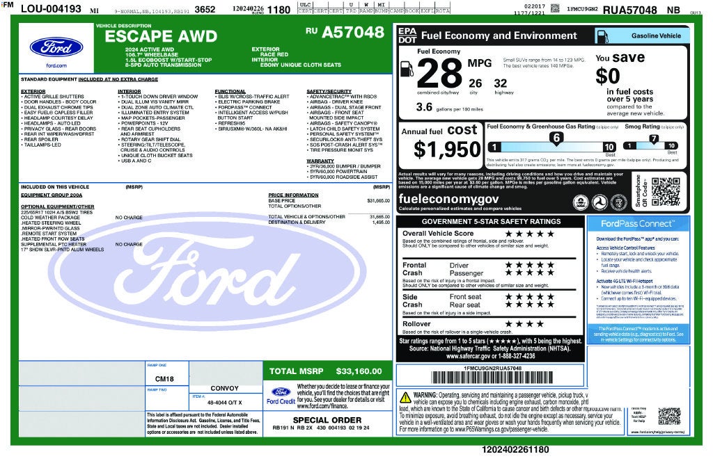 2024 Ford Escape Active