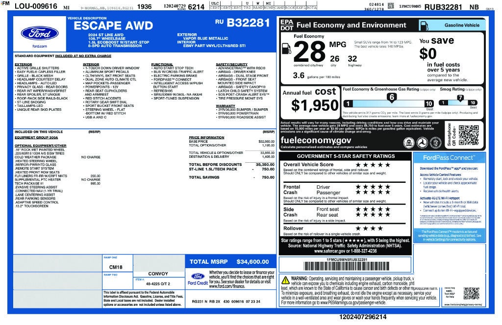 2024 Ford Escape ST-Line