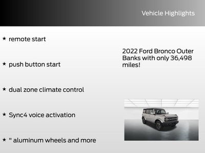 2022 Ford Bronco Outer Banks