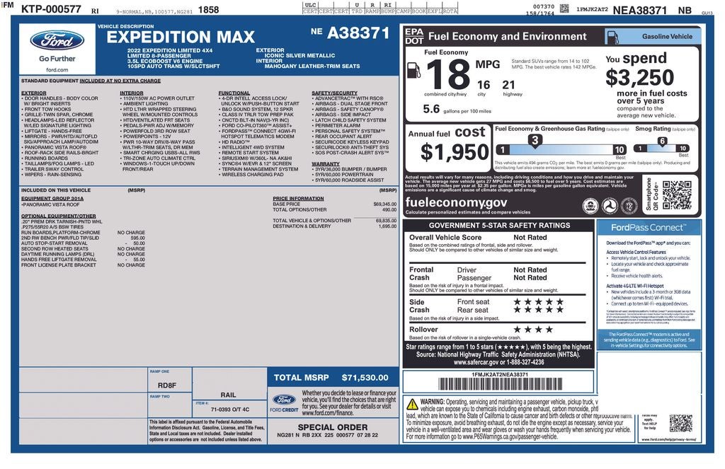 2022 Ford Expedition Max Limited