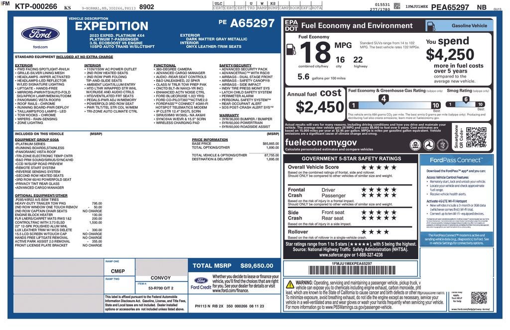 2023 Ford Expedition Platinum