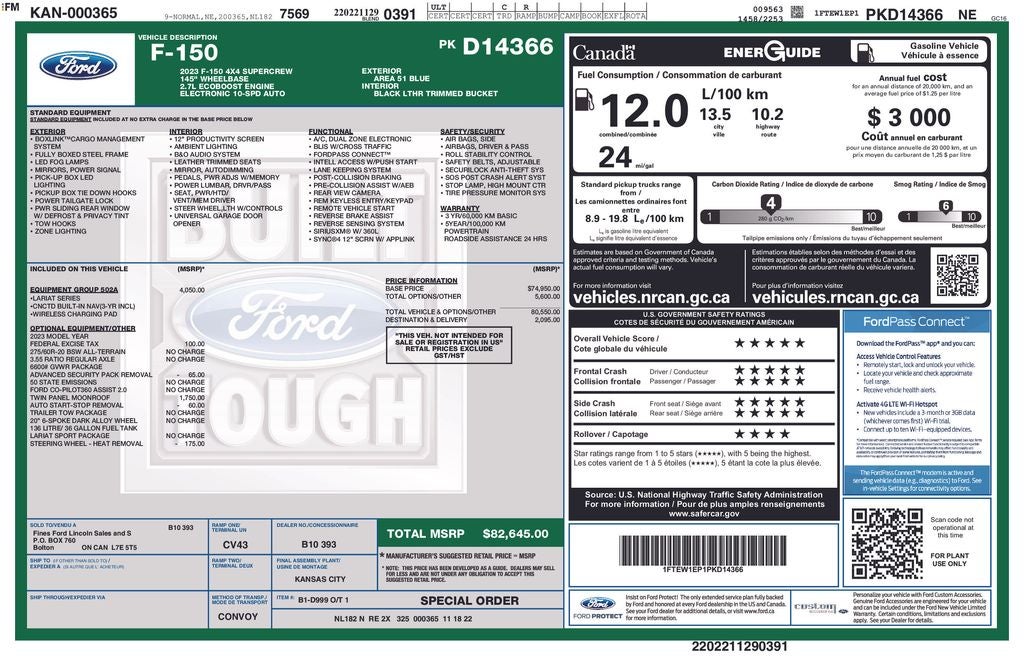 2023 Ford F-150 Lariat