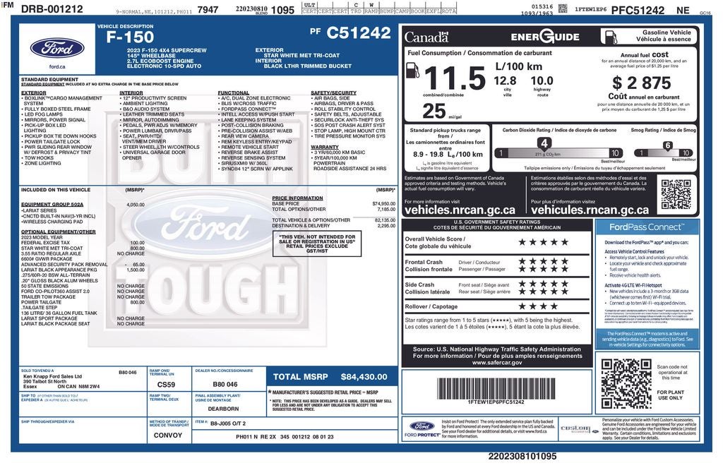 2023 Ford F-150 Lariat