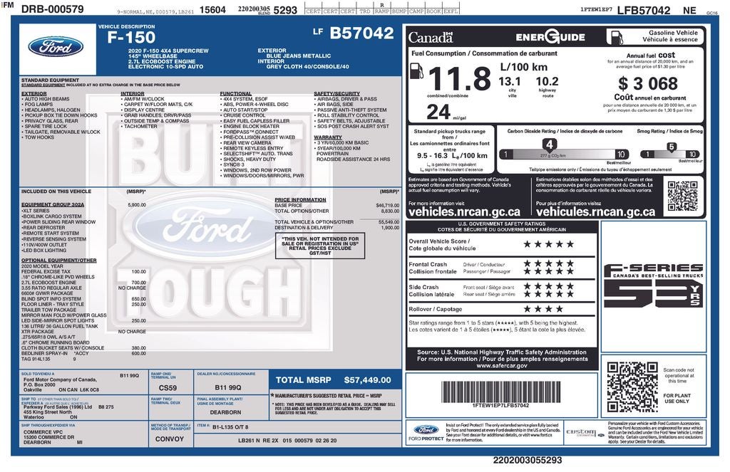 2020 Ford F-150 XLT