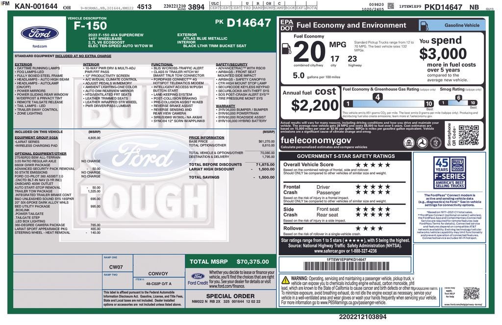 2023 Ford F-150 Lariat