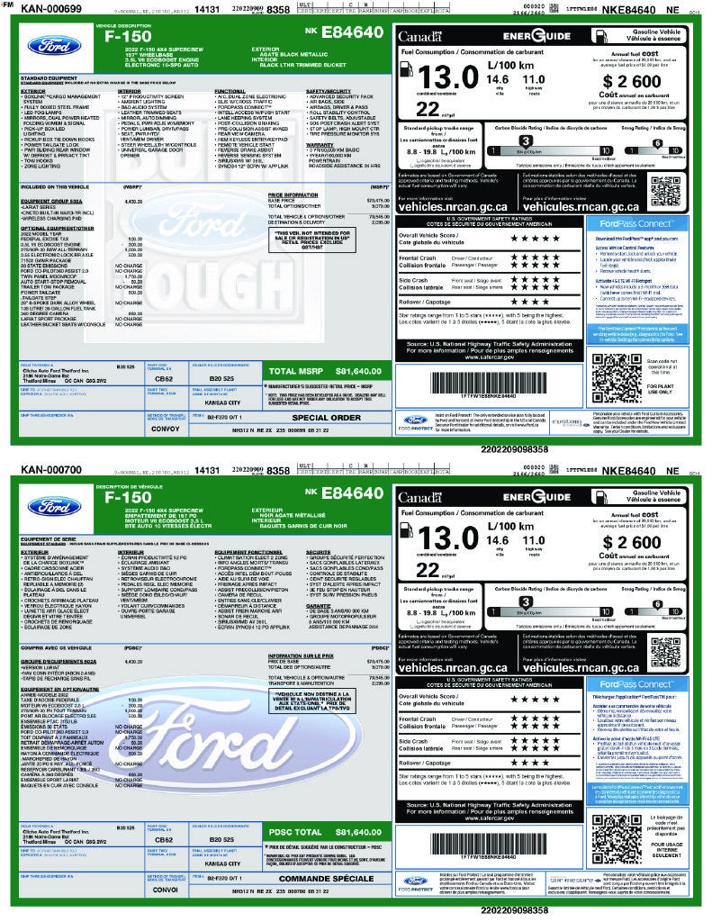 2022 Ford F-150 Lariat