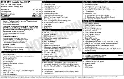 2019 GMC Acadia Denali