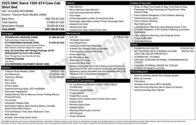 2023 GMC Sierra 1500 AT4