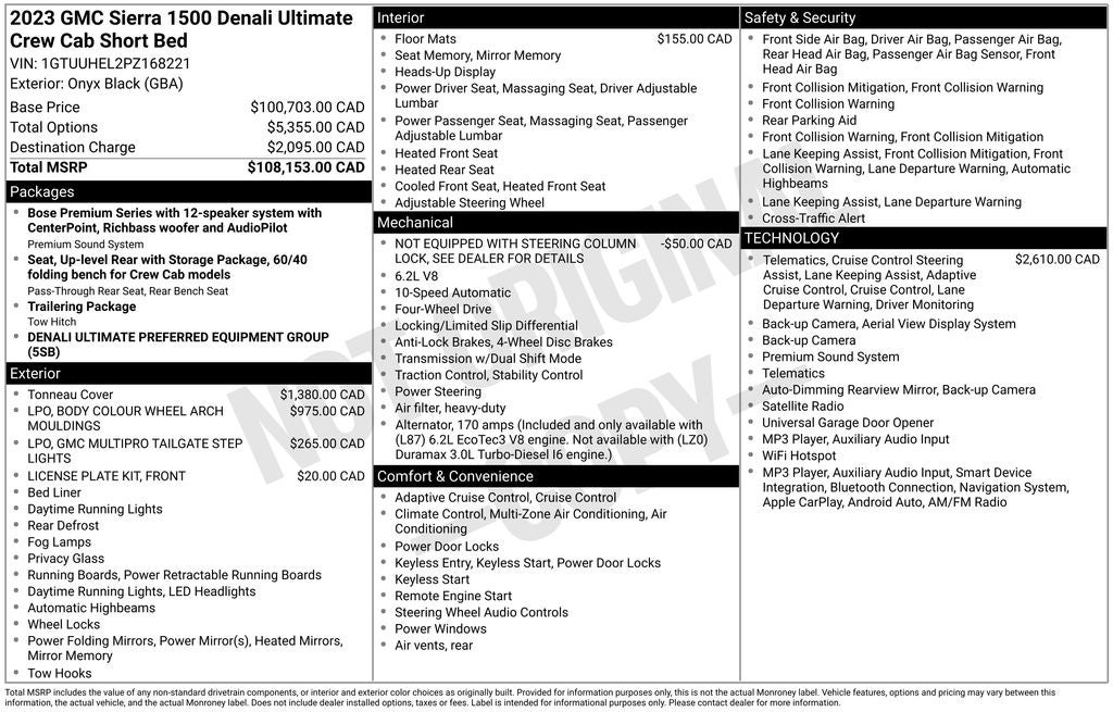 2023 GMC Sierra 1500 Denali Ultimate