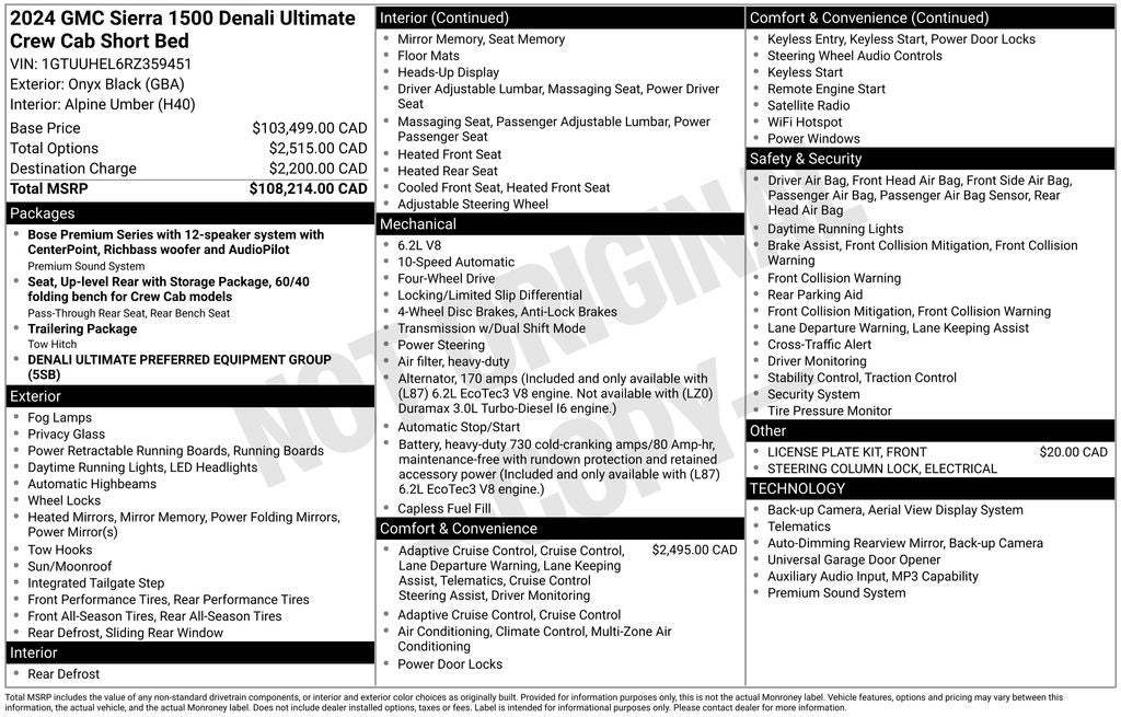 2024 GMC Sierra 1500 Denali Ultimate