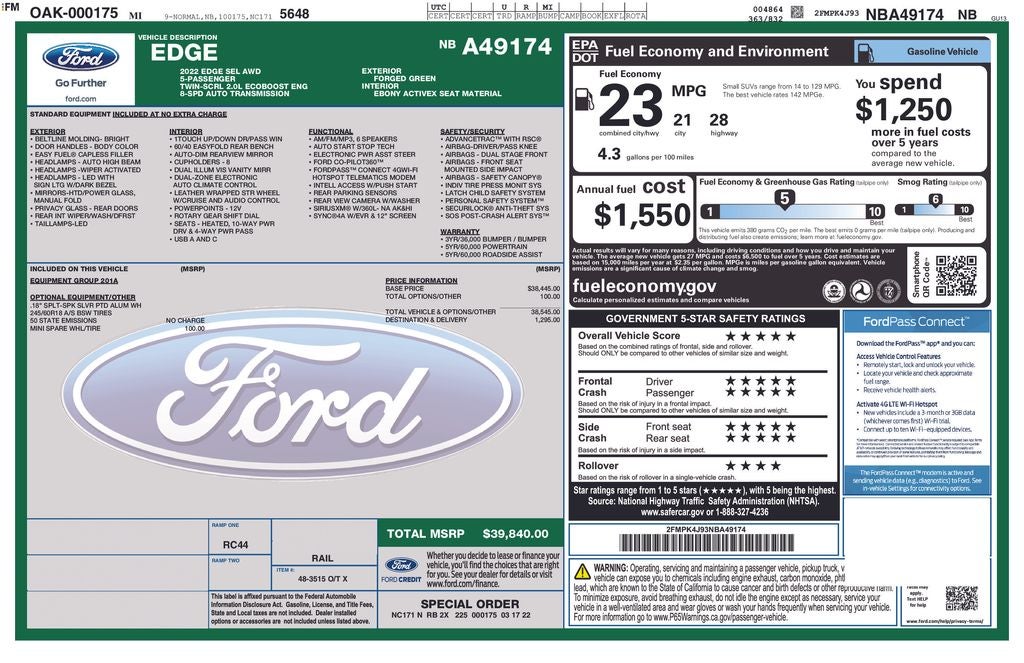 2022 Ford Edge SEL