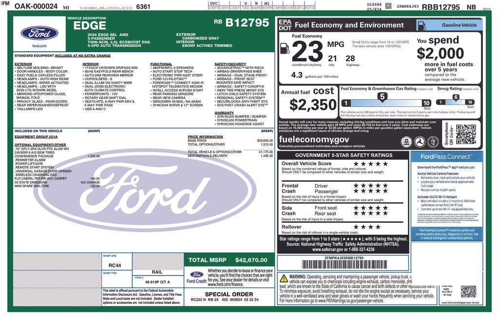 2024 Ford Edge SEL