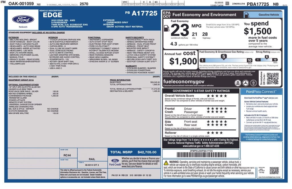 2023 Ford Edge SEL