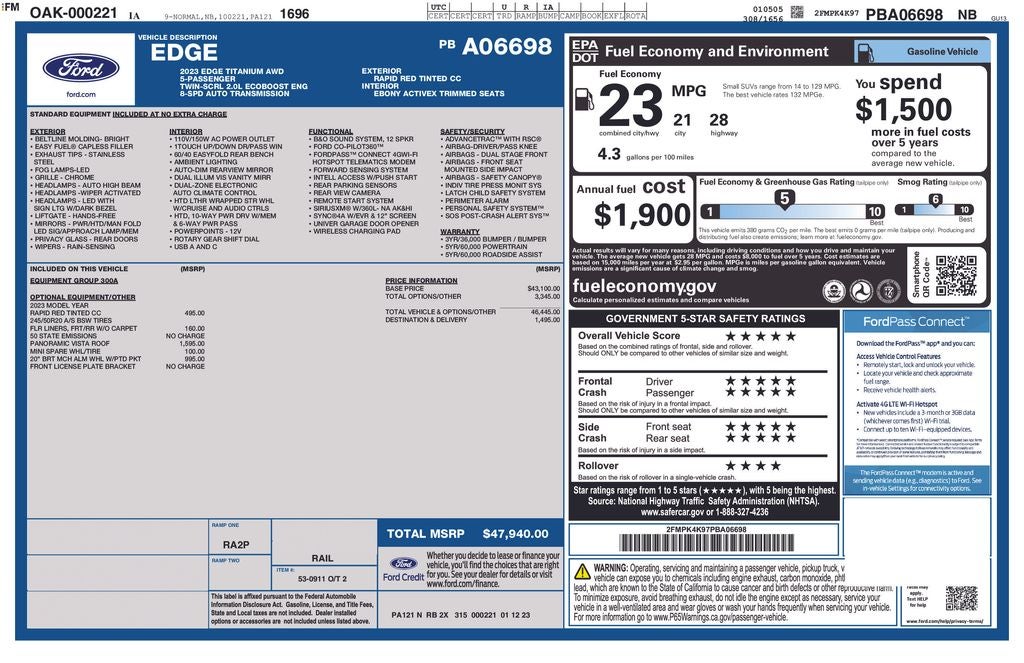 2023 Ford Edge Titanium