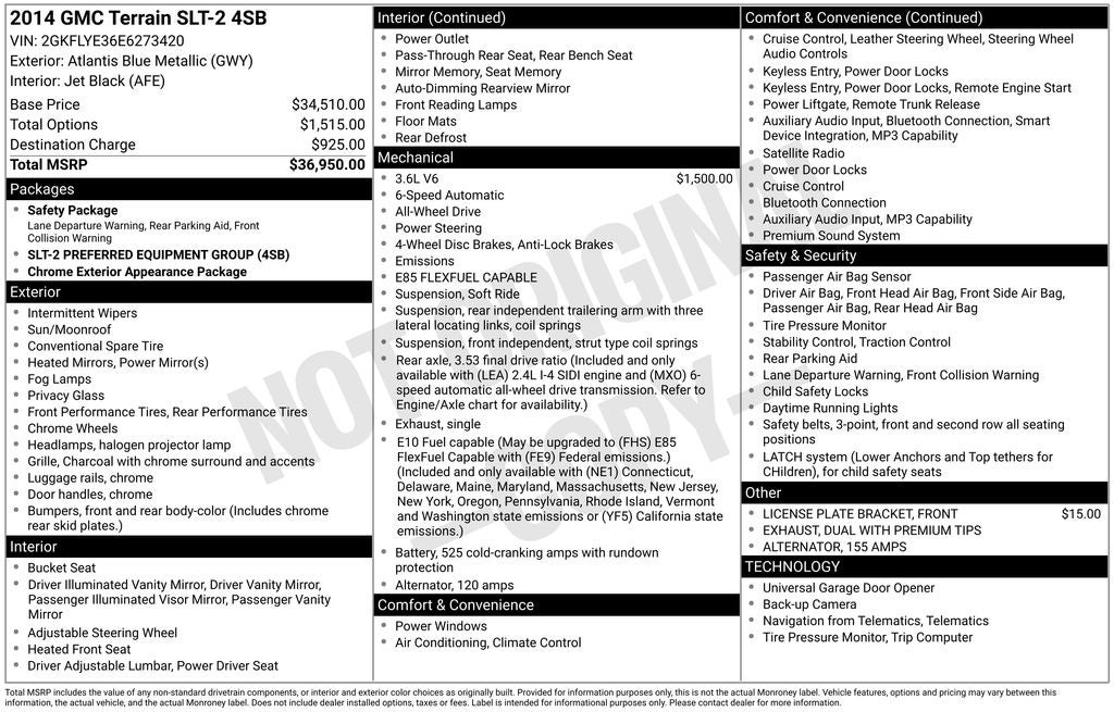 2014 GMC Terrain SLT-2