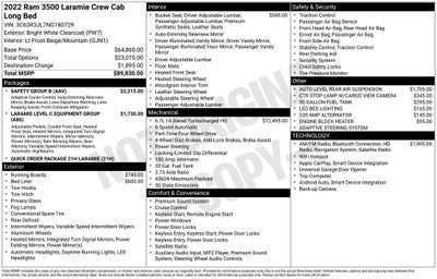2022 RAM 3500 Laramie