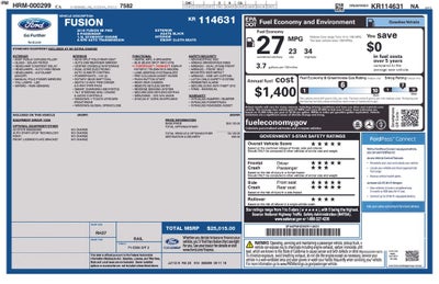 2019 Ford Fusion SE