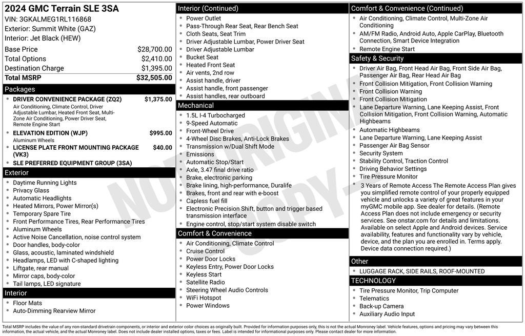 2024 GMC Terrain SLE