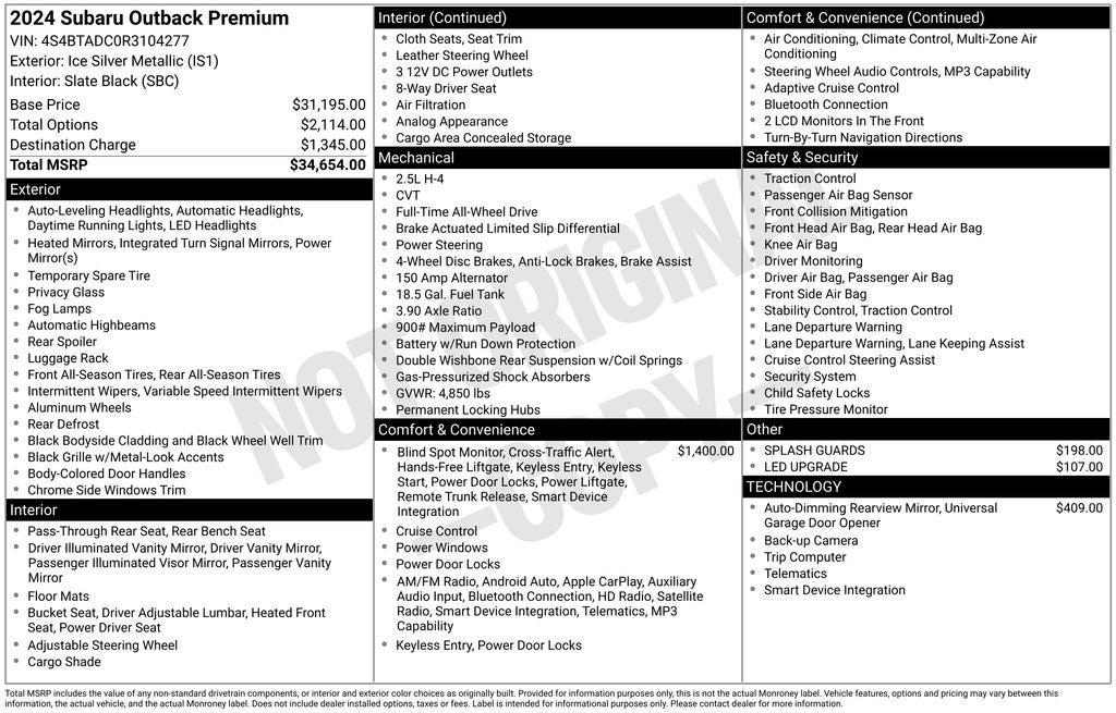 2024 Subaru Outback Premium