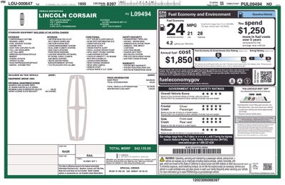 2023 Lincoln Corsair Standard