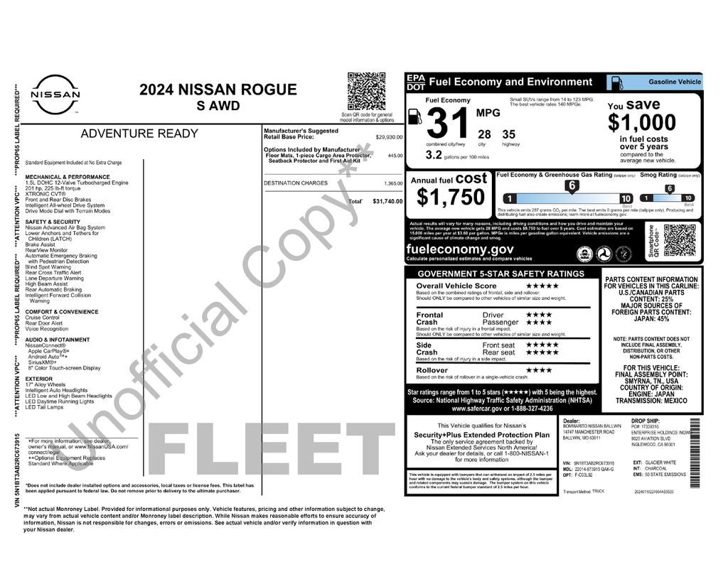 2024 Nissan Rogue S