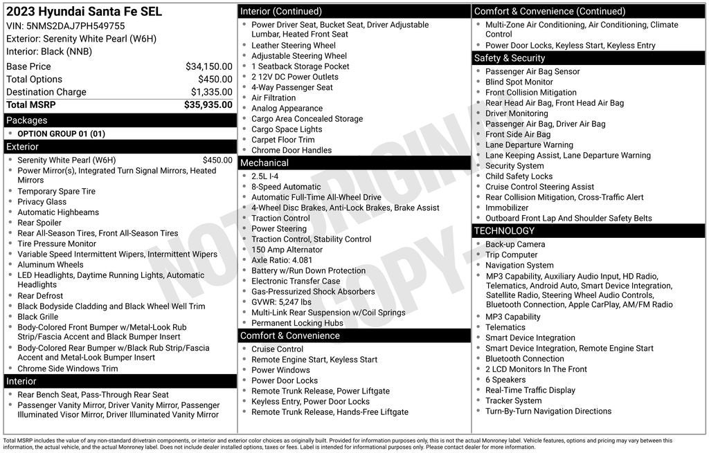 2023 Hyundai Santa Fe SEL