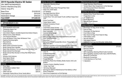 2019 Hyundai Elantra SE