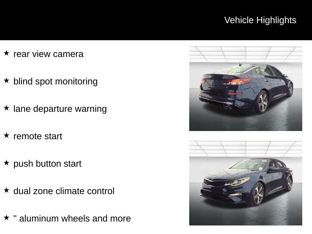 2019 Kia Optima S