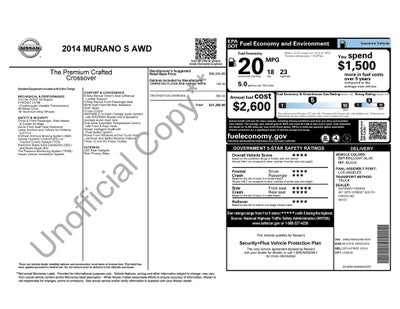 2014 Nissan Murano S