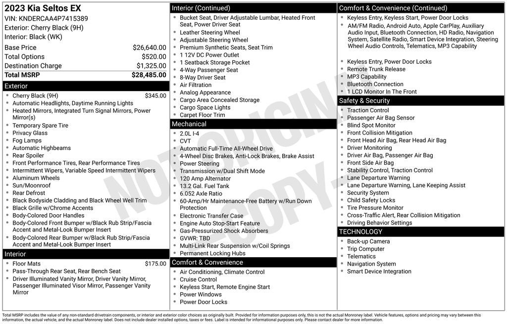 2023 Kia Seltos EX