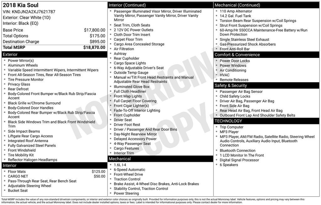 2018 Kia Soul Base