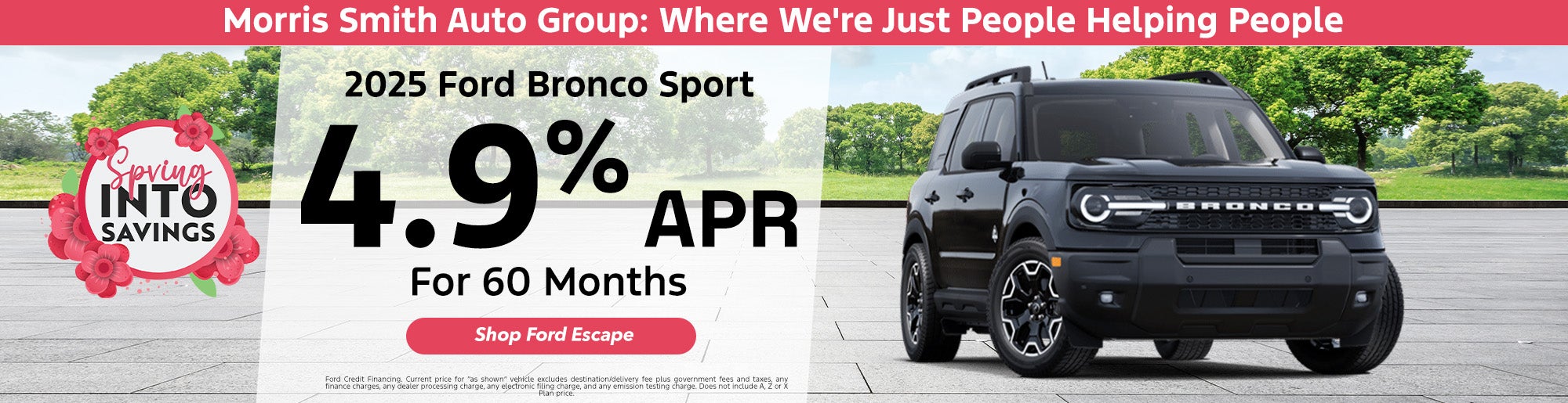 Finance 2025 Ford Bronco Sport