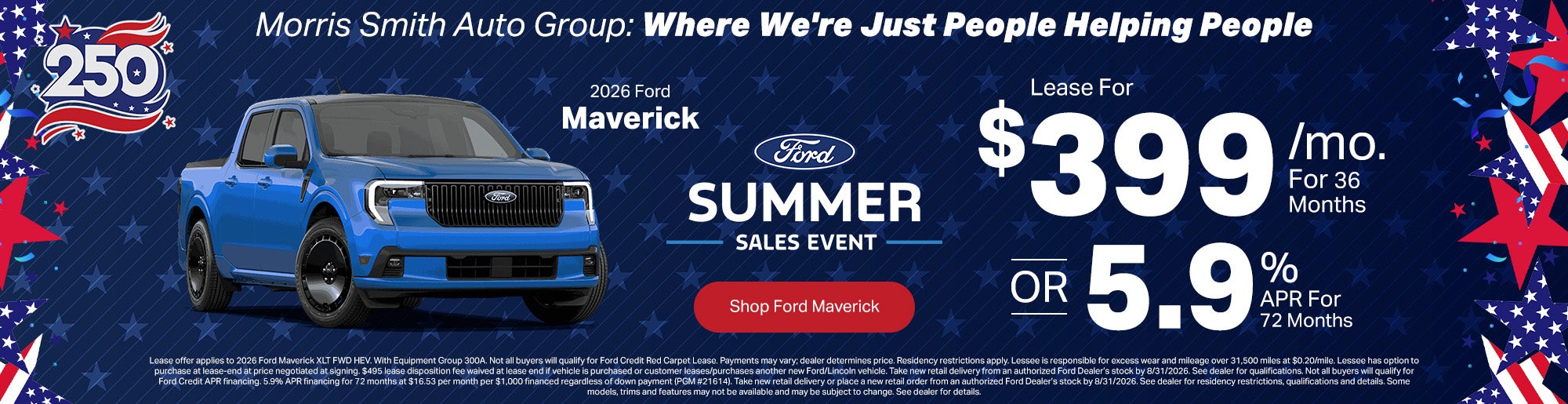 Lease or Finance 2026 Ford Maverick