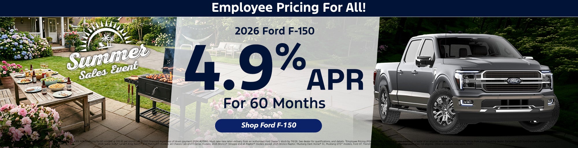 4.9% APR on 2026 Ford F-150