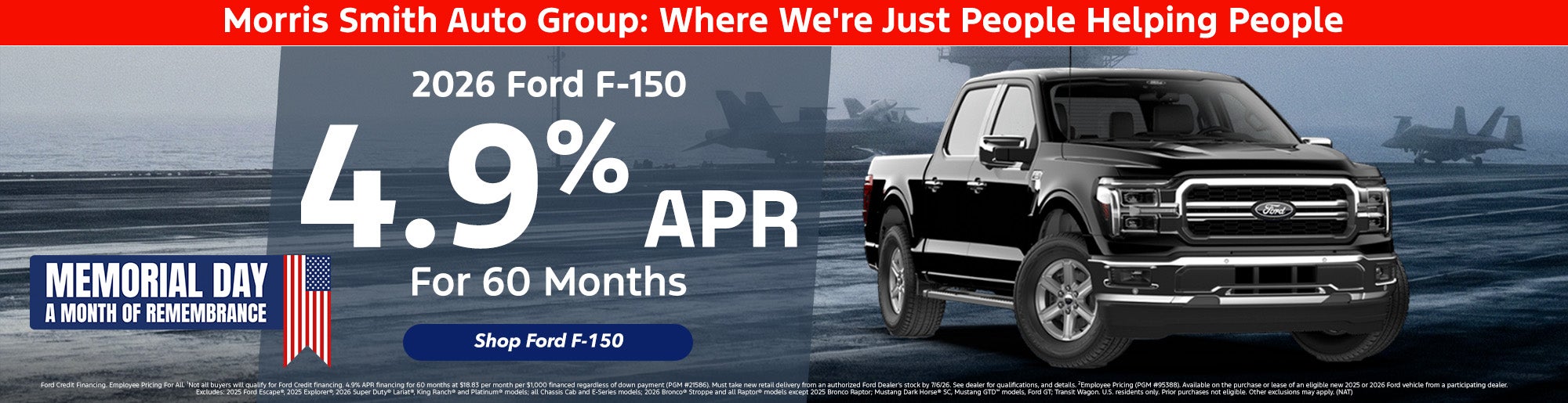 2026 Ford F-150 Finance Offer